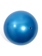 Мяч для художественной гимнастики Металлик, с глиттером, d=19 см, синий - фото 8090223