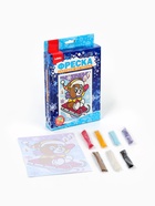 УЦЕНКА Фреска. Картина из песка "Бурый мишка" Пз/ф-041 - Фото 3