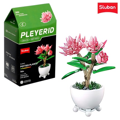 УЦЕНКА Конструктор "Цветы в горшочке", 6 видов МИКС