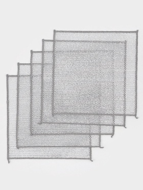 Салфетка металлическая для мытья посуды, однослойная, 25×25 см, набор 5 шт.