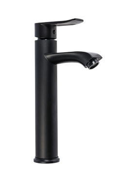 {{photo.Alt || photo.Description || 'УЦЕНКА Смеситель для раковины ZEIN Z3720, однорычажный, длина излива 12 см, высокий, пластик, черный'}}