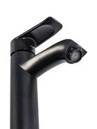 УЦЕНКА Смеситель для раковины ZEIN Z3720, однорычажный, длина излива 12 см, высокий, пластик, черный 10977313