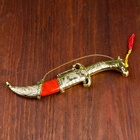 УЦЕНКА Макет оружия «Сувенирный нож. Конь», ножны серебро с красным, клинок 22 см, лезвие 12 см - Фото 2