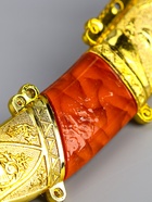 УЦЕНКА Макет оружия «Сувенирный нож. Конь», ножны серебро с красным, клинок 22 см, лезвие 12 см - Фото 8