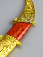 УЦЕНКА Макет оружия «Сувенирный нож. Конь», ножны серебро с красным, клинок 22 см, лезвие 12 см - Фото 9