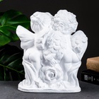 УЦЕНКА Фигура "Ангел и Фея с розой" белый 12х26х24см 10977361