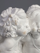 УЦЕНКА Фигура "Ангел и Фея с розой" белый 12х26х24см 10977361