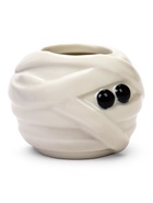 Декоративное кашпо для цветов «Мумия», 50 мл, 10×10×10 см, керамическое, белое, Greengo 10932679