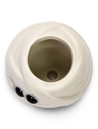 Декоративное кашпо для цветов «Мумия», 50 мл, 10×10×10 см, керамическое, белое, Greengo 10932679