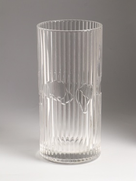 Ваза «Вигдис», 24.5×12 см, стекло, прозрачная