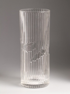 Ваза «Вигдис», 29.5×12 см, стекло, прозрачная