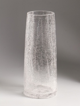 Ваза «Паутинка», классик, 25×10 см, стекло, прозрачная
