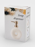 Дозатор для жидкого мыла Modern Gold, 400 мл, керамика, белый - Фото 6