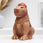 УЦЕНКА Копилка «Капибара в кепке» коричневый, 22 см - Фото 2