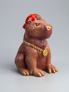 УЦЕНКА Копилка «Капибара в кепке» коричневый, 22 см - Фото 6