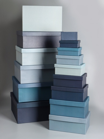 Набор подарочных коробок 15 в 1 «Барракуда», синий, 47×36×17.5 - 13×8×4.5 см