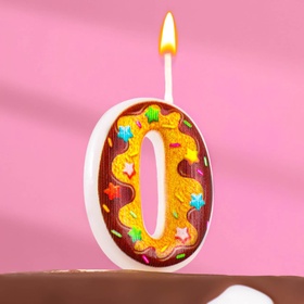 {{photo.Alt || photo.Description || 'УЦЕНКА Свеча для торта «Печенье с шоколадной глазурью», цифра 0, 5.5 см'}}