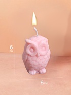 УЦЕНКА Свеча «Сова», 5×5×6 см, соевый воск, МИКС 10977596