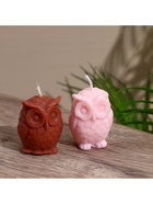 УЦЕНКА Свеча «Сова», 5×5×6 см, соевый воск, МИКС 10977596