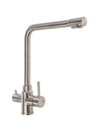 УЦЕНКА Смеситель для кухни ZEIN Z3737, с выходом под фильтрованную воду, высота излива 31 см, сатин - Фото 1