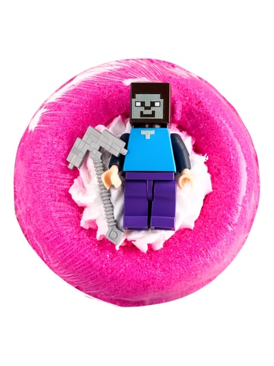 Бомбочка для ванн CUBEHERO розовая, 210 г МИКС