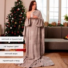 УЦЕНКА Плед с рукавами светящийся в темноте Этель "Снежинки" 150*200, 100% п/э, 220 гр/м2 - Фото 3