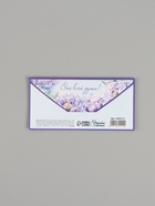 Конверт для денег «От всей души!», цветы, двусторонний, 16.5×8 см  (артикул 10545112)  большой выбор товаров оптом и в розницу по низким ценам с доставкой