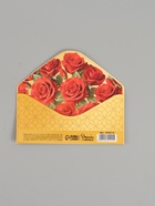 Конверт для денег «С юбилеем!», розы, двусторонний, 16,5 x 8 см - Фото 3