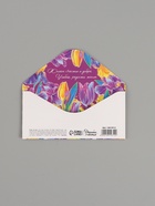 Конверт для денег «Поздравляю», яркие цветы, двусторонний, 16.5×8 см 10619312