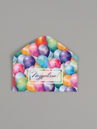 Конверт для денег «С днём рождения!», шары, двусторонний, 16,5 x 8 см (10 шт) - фото 809421463