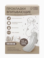 Прокладки послеродовые, размер L, длина 41 см, 10 шт., M&B - фото 120061046