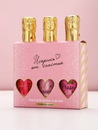 Гель для душа шампанское «Искрись от счастья», набор 3 шт х 250 мл, Чистое счастье 10895505