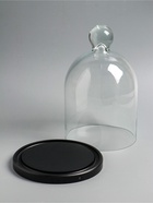 Стеклянный купол - клош на деревянной подставке, 17×25 см, чёрный - Фото 4