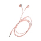 УЦЕНКА Наушники R-8, проводные, вкладыши, микрофон, 1 м, Jack 3.5 мм, розовые - Фото 2