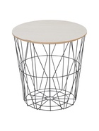 УЦЕНКА Столик журнальный «Корзинка», чёрный, 40×40.5 см - Фото 4