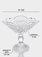 УЦЕНКА Набор емкостей для сервировки «Акапелла», 2 шт., 9×15×12 см, прозрачный - Фото 2
