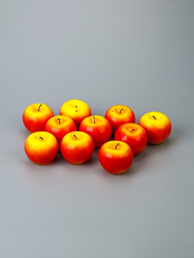 УЦЕНКА Муляж "Яблоко" 8 см, жёлто-красный