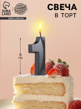 {{photo.Alt || photo.Description || 'УЦЕНКА Свеча в торт на шпажке «‎Грань», цифра "1", черная, 5 см'}}