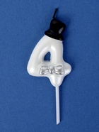 УЦЕНКА Свеча для торта "Джентельмен", цифра "4", белая - Фото 2