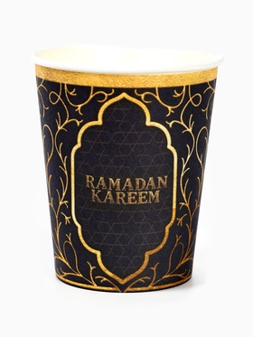 Посуда бумажная одноразовая Ramadan, синий, на 12 персон