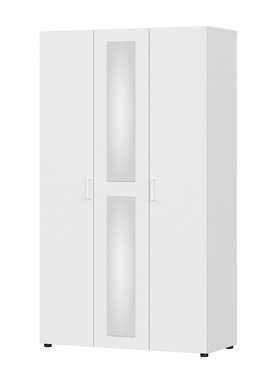 Шкаф прямой трёхстворчатый «Токио», с зеркалом, 1201×520×2100 мм, цвет белый 10976479