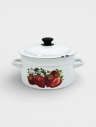 УЦЕНКА Кастрюля эмалированная, 5 л, d=23.5 см, с крышкой, цилиндрическая, белая - Фото 3