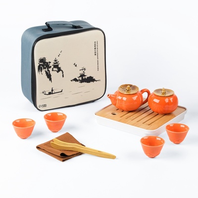 УЦЕНКА Набор для чайной церемонии "ДЖЕКИЧАЙ" на 4 персоны, пиала 45 мл,чайник 170 мл, 10 предметов 9