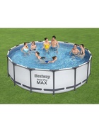 УЦЕНКА Бассейн каркасный Steel Pro MAX, 457×122 см, фильтр-насос, лестница, тент, круглый, 56438 Bestway - Фото 9