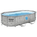 УЦЕНКА Бассейн каркасный Power Steel Swim Vista, 427×250×100, фильтр-насос, лестница, тент, 56714 Bestway - Фото 4