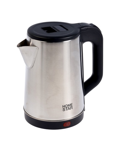 УЦЕНКА Чайник электрический Homestar HS-1041, металл, 1.8 л, 1500 Вт, серебристо-чёрный