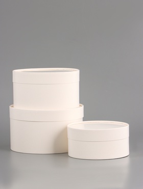 Набор подарочных коробок 3 в 1, завальцованные, белый, 20×12 - 18×10 - 16×8 см