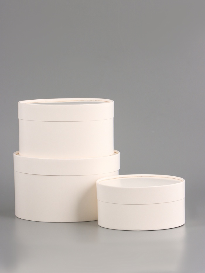 Набор подарочных коробок 3 в 1, завальцованные, белый, 20×12 - 18×10 - 16×8 см - Фото 1