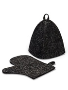 Набор для бани 2 предмета, однотонные: шапка, рукавица, МИКС 10971803