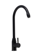 УЦЕНКА Смеситель для кухни "АМУР" BY2021-А ВК, однорычажный, высокий излив, черный - Фото 1